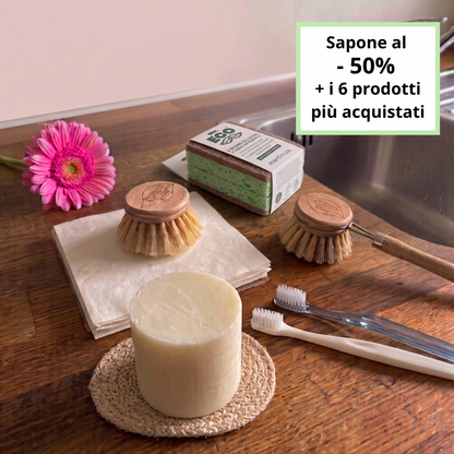Sapone lava piatti solido