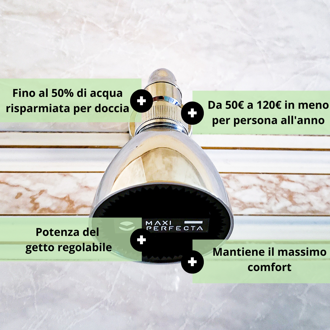 Soffione risparmio idrico